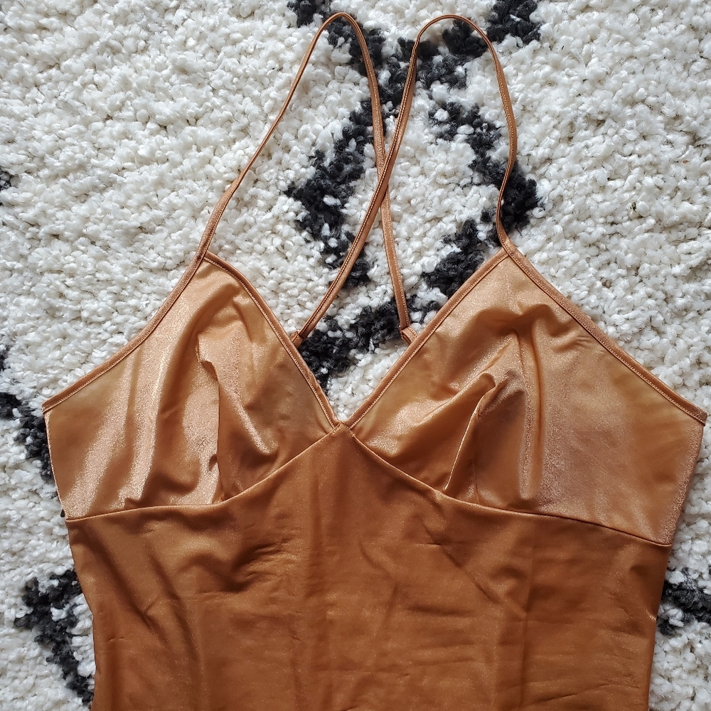 Savage X Fenty Metalic Honey Glissenette Slip - Picture 3 of 5